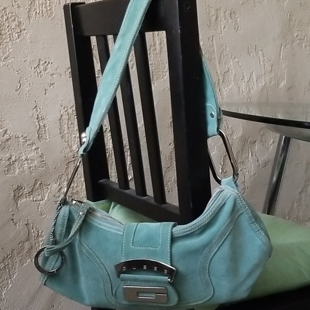 Small suede Guess purse